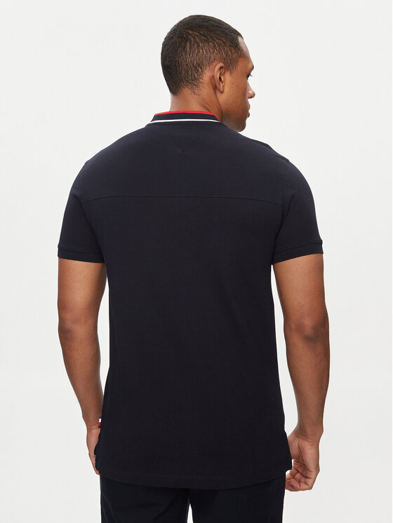 Tommy Hilfiger Tommy Hilfiger Polo Mao MW0MW34752 Azul marino Slim Fit
