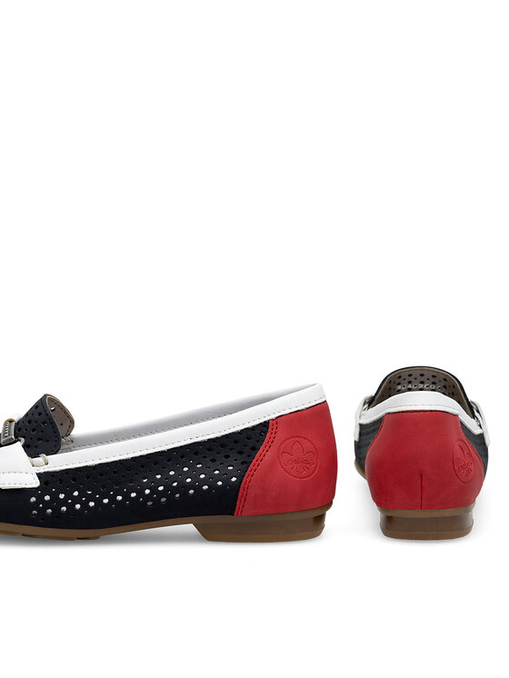 Rieker Mokasíny Rieker 40065-14 Tmavomodrá