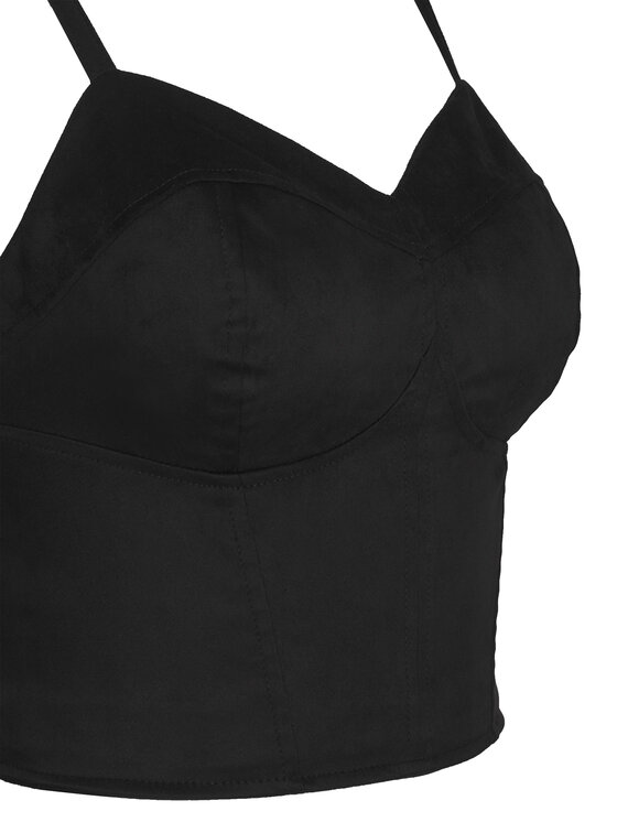 Guess Guess Топ W6RH03 WJ472 Чорний Slim Fit