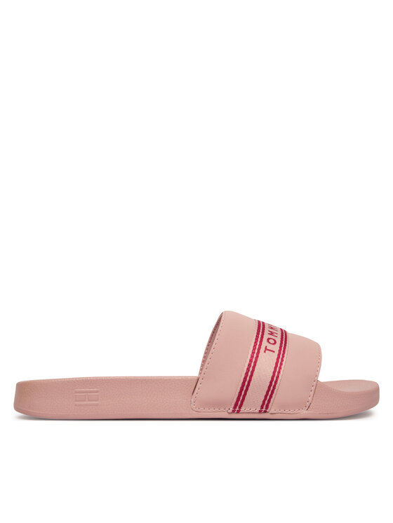 Tommy Hilfiger Şlapi Tommy Hilfiger Logo Tape Webbing FW0FW09359 Roz