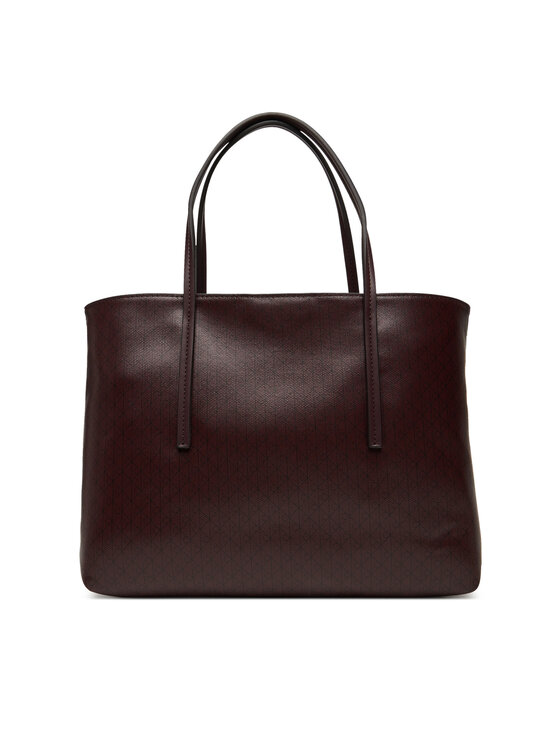Calvin Klein Torebka Calvin Klein Emblem Aop Small Tote LV04F3267G Bordowy