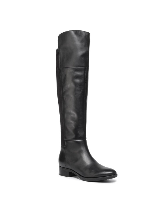 Geox Čizme preko koljena Geox D Felicity I D94G1I 085JZ C9999 Crna