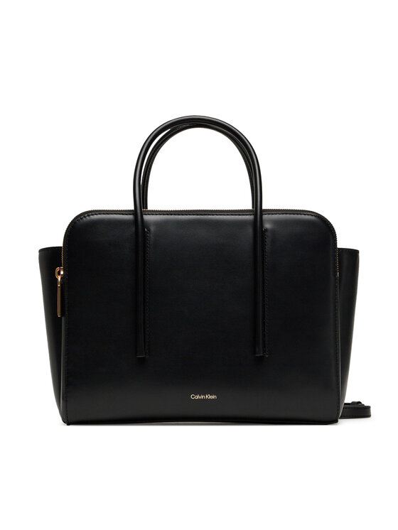 Calvin Klein Torebka Calvin Klein Carryall Mini Leather Tote Bag LV04F3034G Czarny