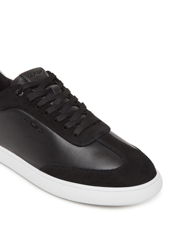 Calvin Klein Sneakersy Calvin Klein Cupsole Lace Up - Lth Sue Mix HW0HW02435 Czarny