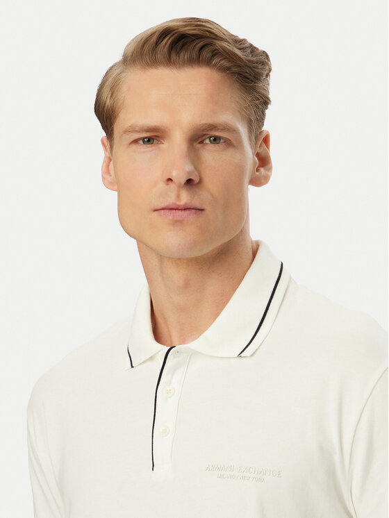 Armani Exchange Armani Exchange Поло XM001557 AF10363 U0009 Білий Regular Fit