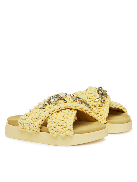 Inuikii Шльопанці Inuikii Woven Stones 70104-106 Жовтий