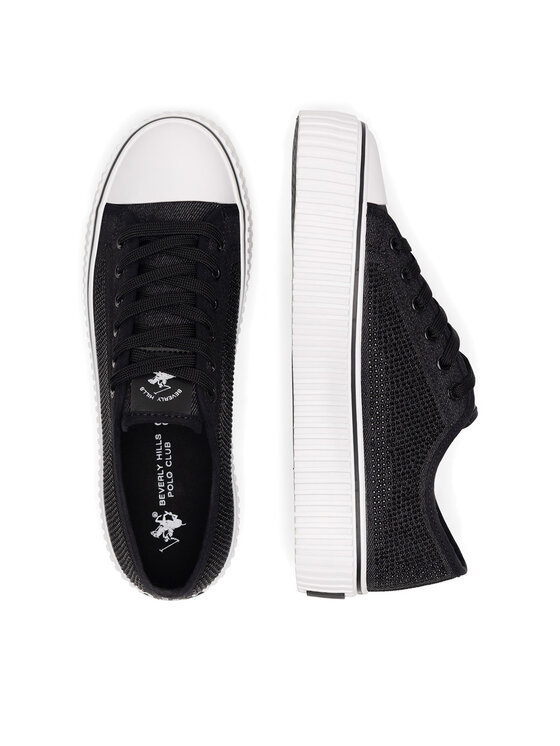 Beverly Hills Polo Club Plátenky Beverly Hills Polo Club BHPC058W Čierna