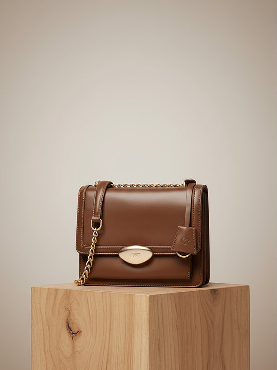 GINO ROSSI Kabelka Gino Rossi CEO-PEARLA-KQ43 Hnedá