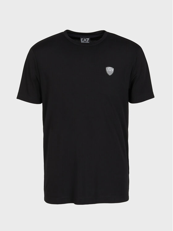 EA7 Emporio Armani EA7 Emporio Armani T-shirt 8NPT16 PJRGZ 1200 Crna Regular Fit