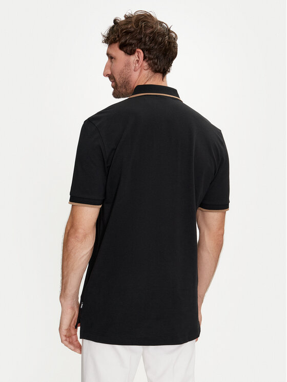 BOSS Boss Поло Parlay 190 50494697 Чорний Regular Fit