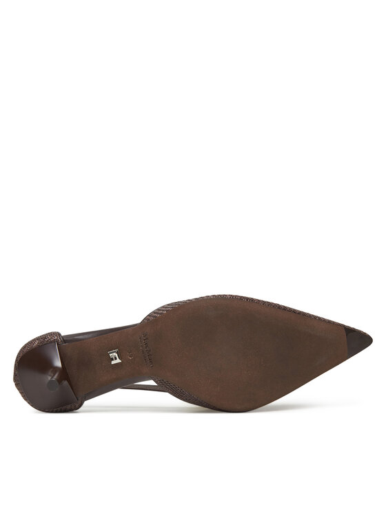 Max Mara Обувки на ток Max Mara Strawpump 2514521312600 Кафяв