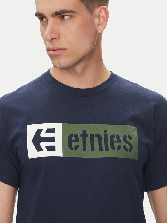 Etnies Etnies T-shirt New Box 4130002282 Tamnoplava Regular Fit