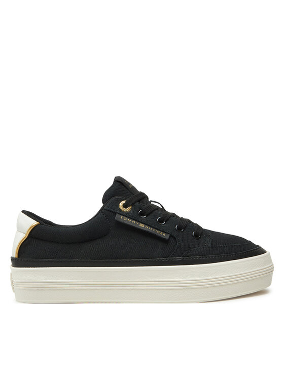 Tommy Hilfiger Sneakers Tommy Hilfiger Essential Vulc Textile Sneaker FW0FW08323 Negru