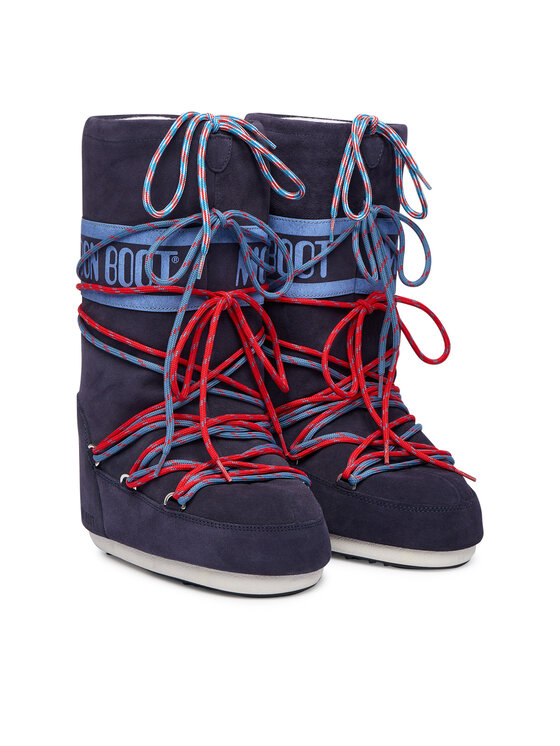 Moon Boot Снігоходи Moon Boot Mb Icon Suede Laces 80D1403050 Cиній