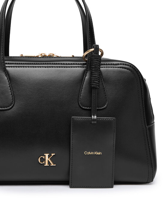 Calvin Klein Kreditinių kortelių dėklas Calvin Klein Foil Logo Lacing Cardcase Charm LV04F1259G Juoda
