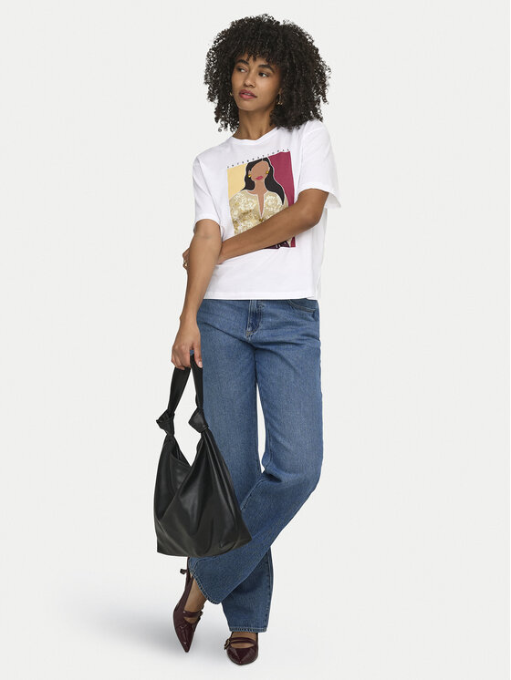 ONLY ONLY Camiseta Susan 15372179 Blanco Regular Fit