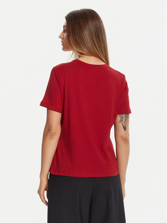 Tommy Hilfiger Tommy Hilfiger Camiseta WW0WW40276 Rojo Regular Fit