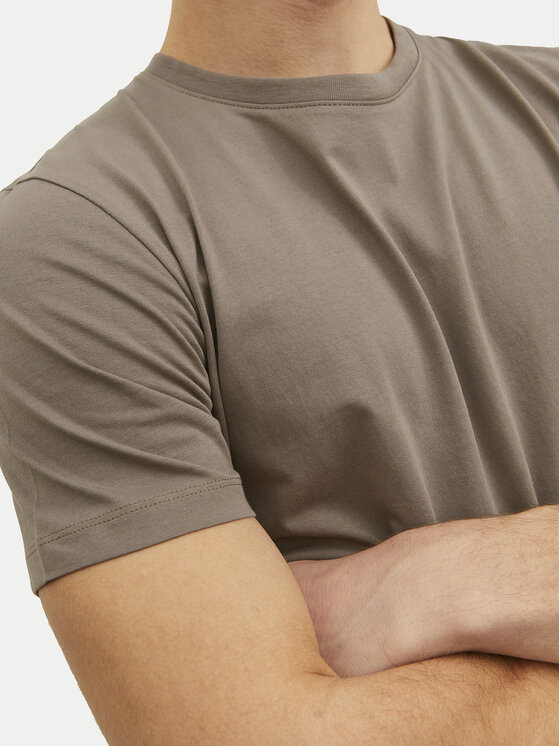Jack & Jones Jack & Jones T-shirt Basic 12156101 Beige Regular Fit