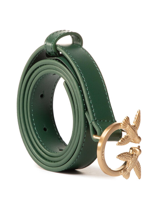 PINKO Жіночий ремінь Pinko Berry Small Simply 2 Belt AI 20-21 PLT01 1H20S6 Y5FF Зелений