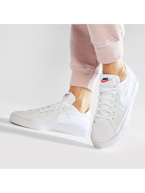 Nike Sneakersy Nike Court Legacy Cnvs CZ0294 100 Bílá