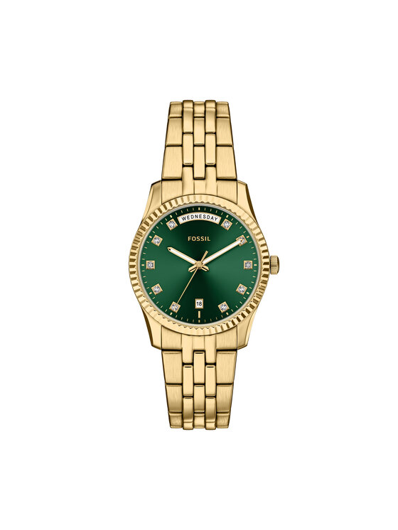 Fossil Годинник Fossil Scarlette ES5460 Золотий