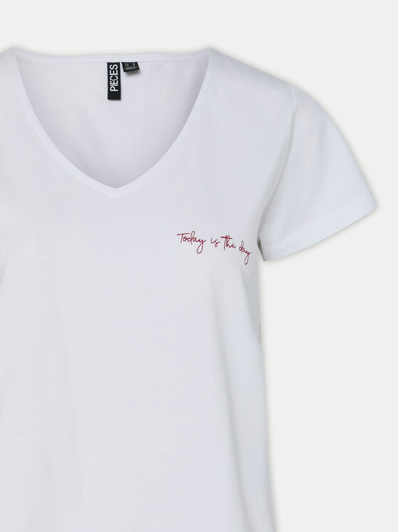 Pieces Pieces Футболка Silly 17156926 Білий Regular Fit