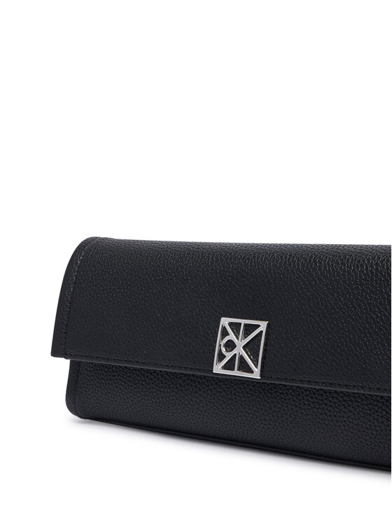 Calvin Klein Geantă Calvin Klein Emblem Hw Pebble Clutch LV04F3740G Negru