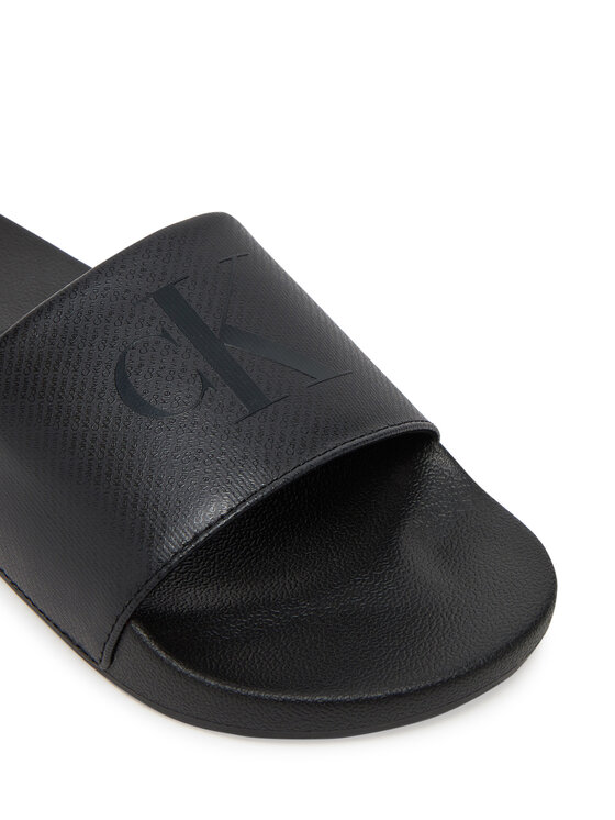 Calvin Klein Jeans Şlapi Calvin Klein Jeans Slide Aop Print YM0YM01269 Negru