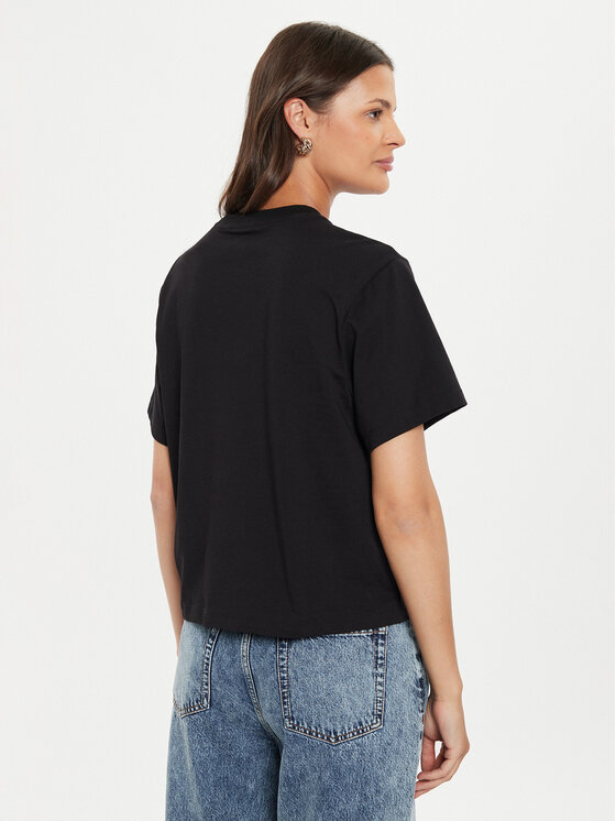 Guess Jeans Guess Jeans Футболка W4YI05 K8HM0 Чорний Boxy Fit
