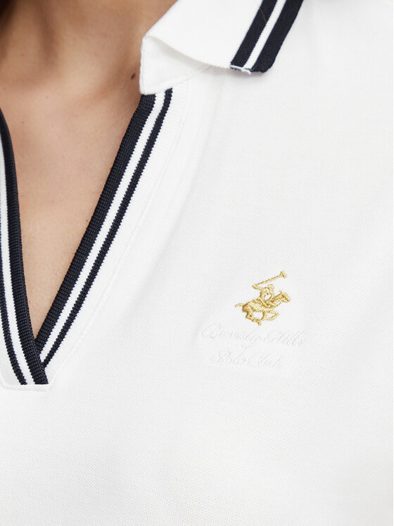 Beverly Hills Polo Club Beverly Hills Polo Club Polo P-SS26W-P0300 Blanco Regular Fit