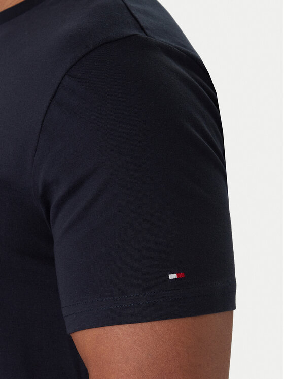Tommy Hilfiger Tommy Hilfiger Majica UM0UM02916 Mornarsko modra Regular Fit
