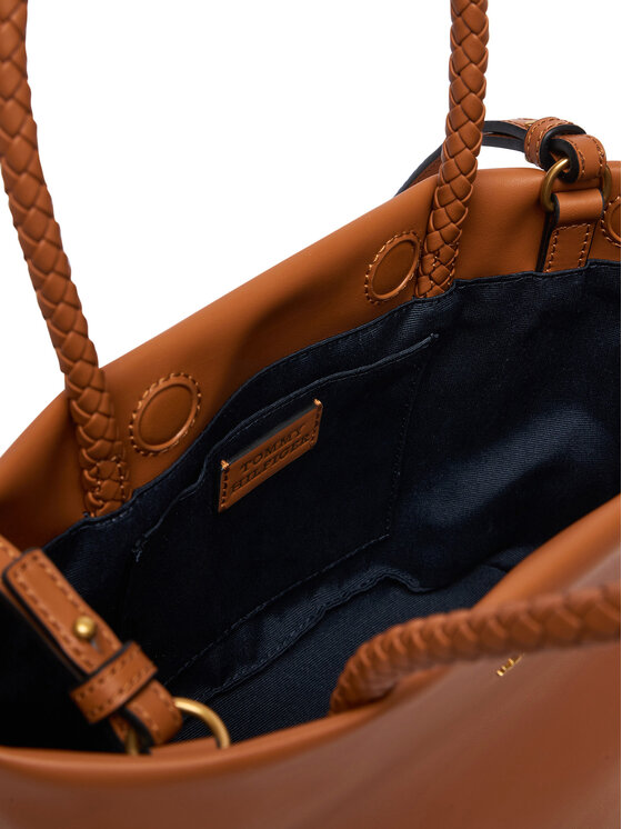 Tommy Hilfiger Táska Tommy Hilfiger Th Marina Bucket Leather AW0AW18739 Barna