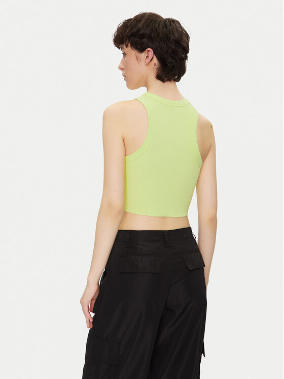 HUGO HUGO Top Baby Tank_B 50511450 Zelena Slim Fit