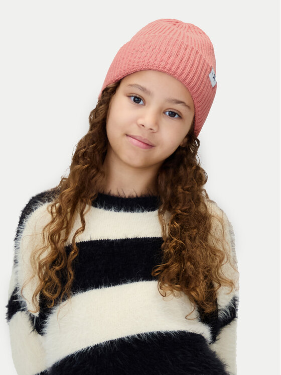 Calvin Klein Jeans Czapka Calvin Klein Jeans Monogram Rib Beanie IU0IU00440 Różowy