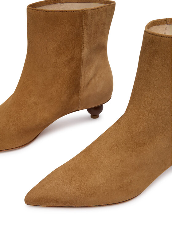 Weekend Max Mara Botki Weekend Max Mara Wkacapanna 2625796014 Brązowy