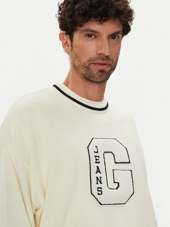 Guess Jeans Guess Jeans Jersey M5YR21 Z3HM1 Écru Regular Fit