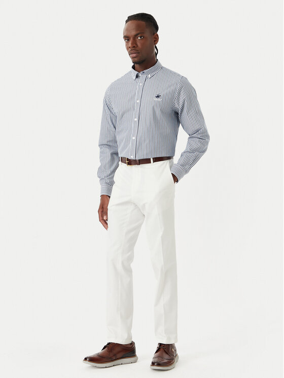 Beverly Hills Polo Club Beverly Hills Polo Club Camisa P-SS26M-BRASS Azul Regular Fit