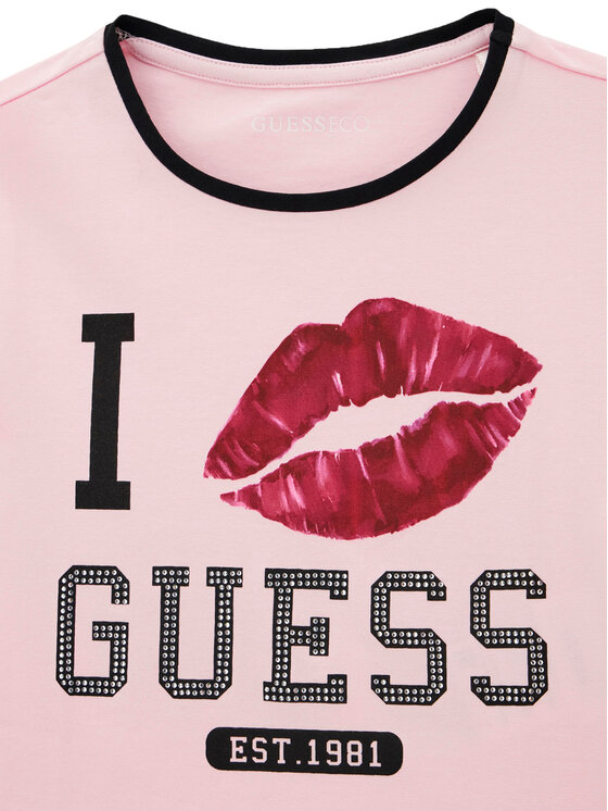 Guess Guess Camiseta J6YI11 K3716 Rosa Regular Fit