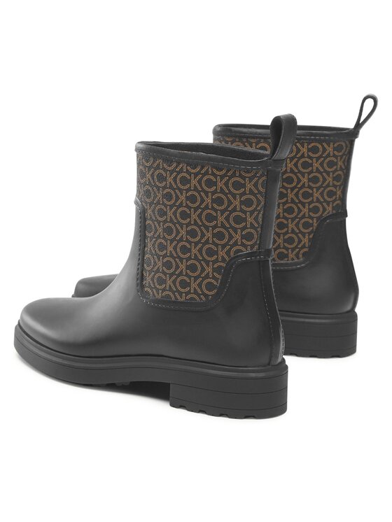 Calvin Klein Gumicsizma Calvin Klein Rain Boot W/Flc HW0HW01319 Fekete