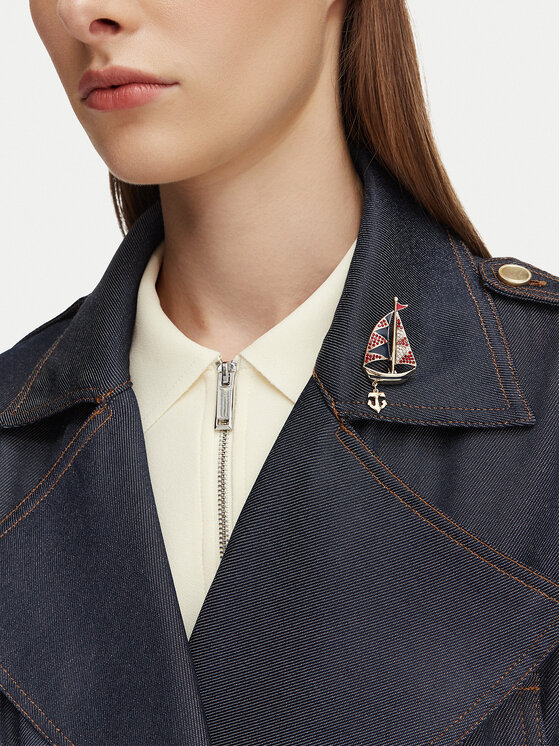 Weekend Max Mara Broszka Weekend Max Mara Leone 2615751015650 Niebieski