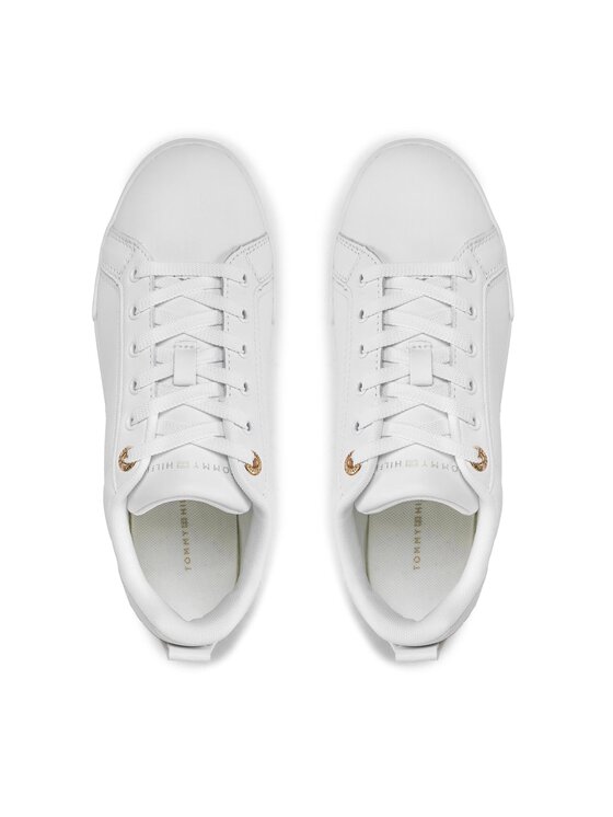 Tommy Hilfiger Sneakers Tommy Hilfiger Chique Court Sneaker FW0FW07634 Alb