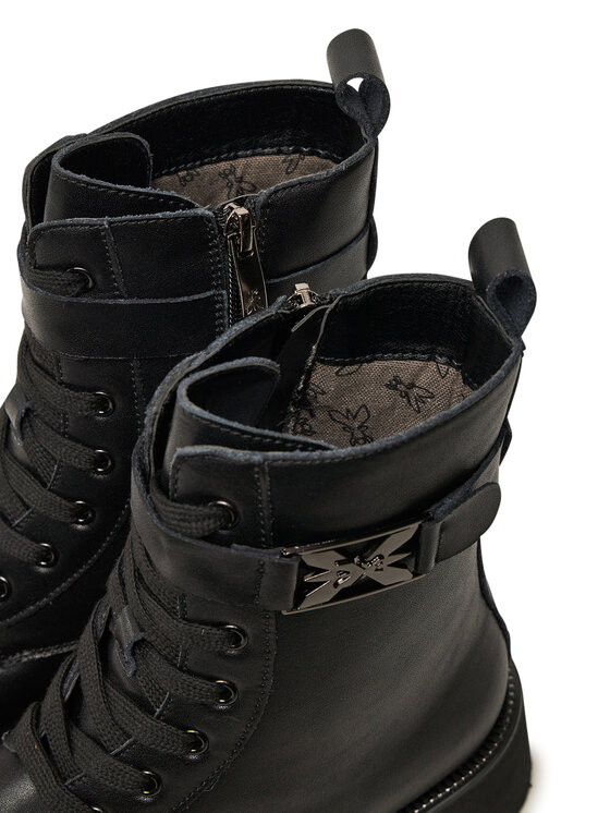 Patrizia Pepe Šnurovacia obuv Patrizia Pepe PJ888.01 Čierna