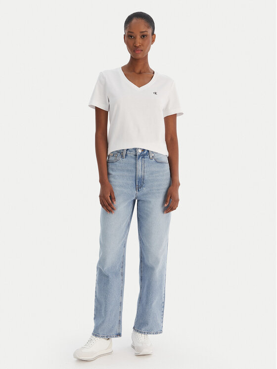 Calvin Klein Jeans Calvin Klein Jeans Camiseta Ss Monogram Vnk LV047B205G Blanco Regular Fit