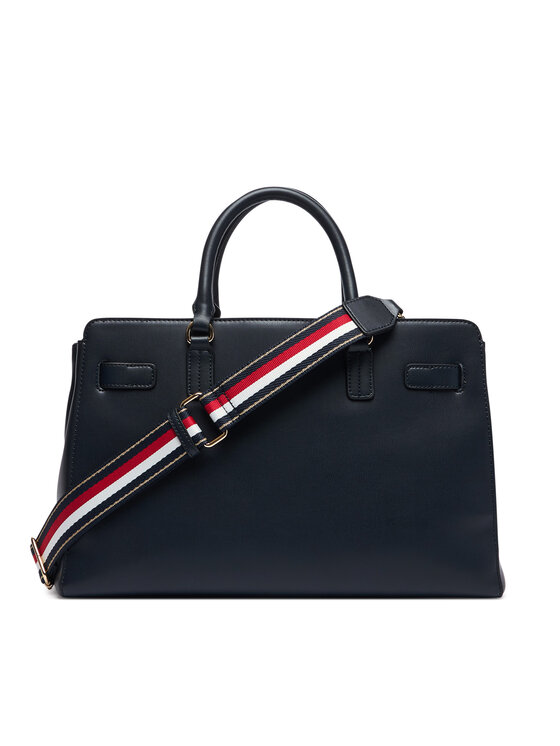 Tommy Hilfiger Borsetta Tommy Hilfiger Th Joy Satchel Corp AW0AW19318 Blu scuro