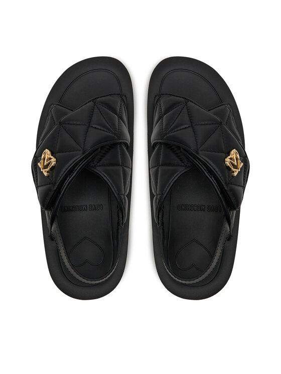 LOVE MOSCHINO Босоніжки LOVE MOSCHINO JA16044I1MIE0000 Чорний