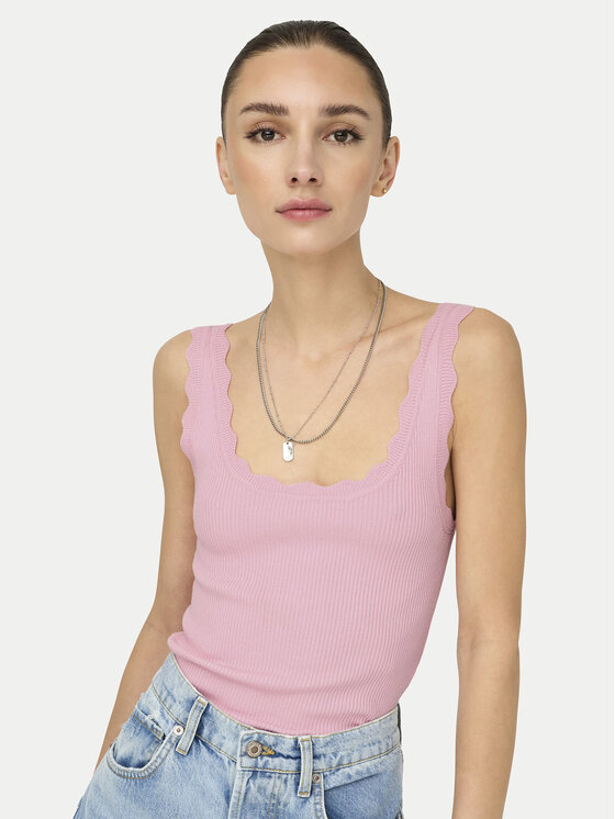 JDY JDY Топ Nanna 15290585 Рожевий Slim Fit