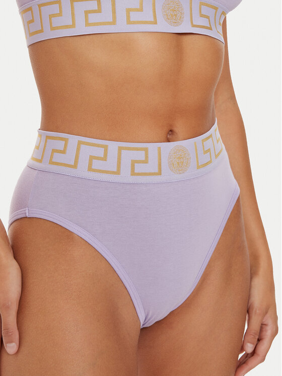 Versace Versace Класичні труси з високою талією AUD01050 1A1001 Рожевий