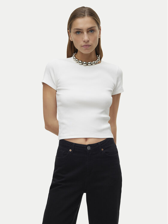 Vero Moda Vero Moda Camiseta Chloe 10306894 Blanco Tight Fit