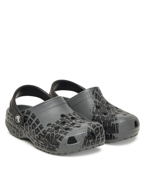 Crocs Natikači Crocs Kids Tire Print Classic Clog 211261 Siva