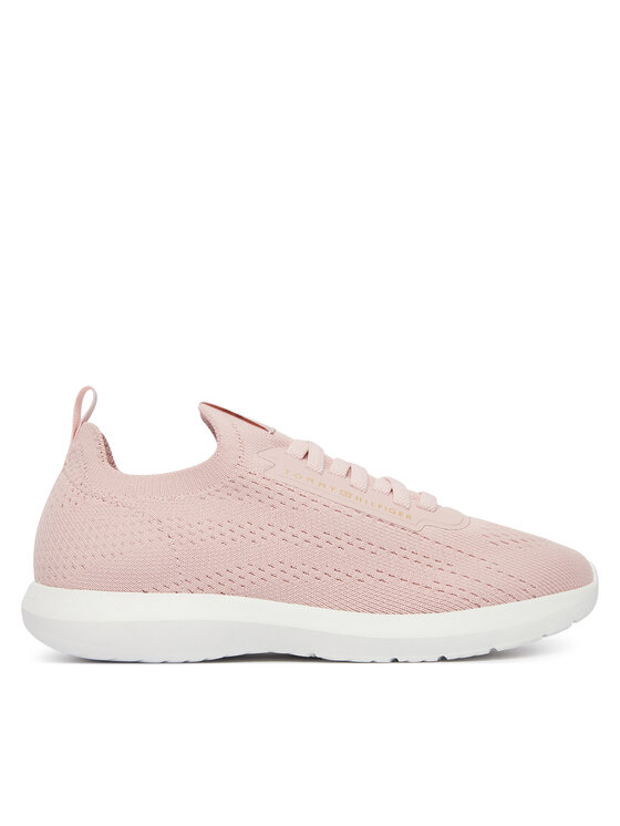 Tommy Hilfiger Snīkeri Tommy Hilfiger Th Knit Extralight Runner FW0FW09112 Gaiši bēša
